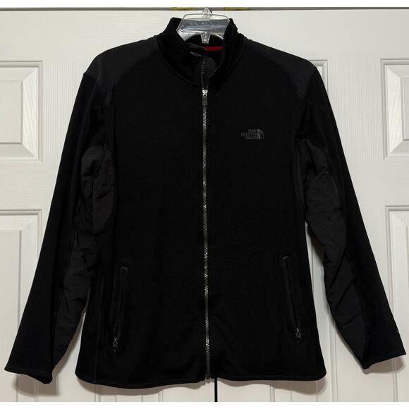 North Face Jacket Men's Black TKA Stealth Full Zip Fleece Hybrid, L - Picture 1 of 6